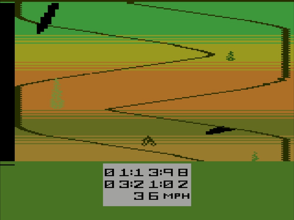 Gameplay of Motorcross Racer for Atari 2600
